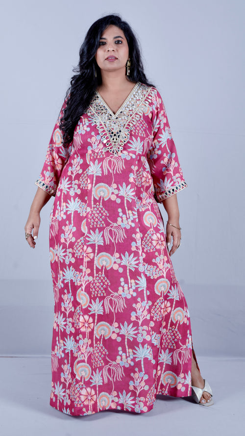 Zeenat -  Party dress - Antique Ruby (maroon)