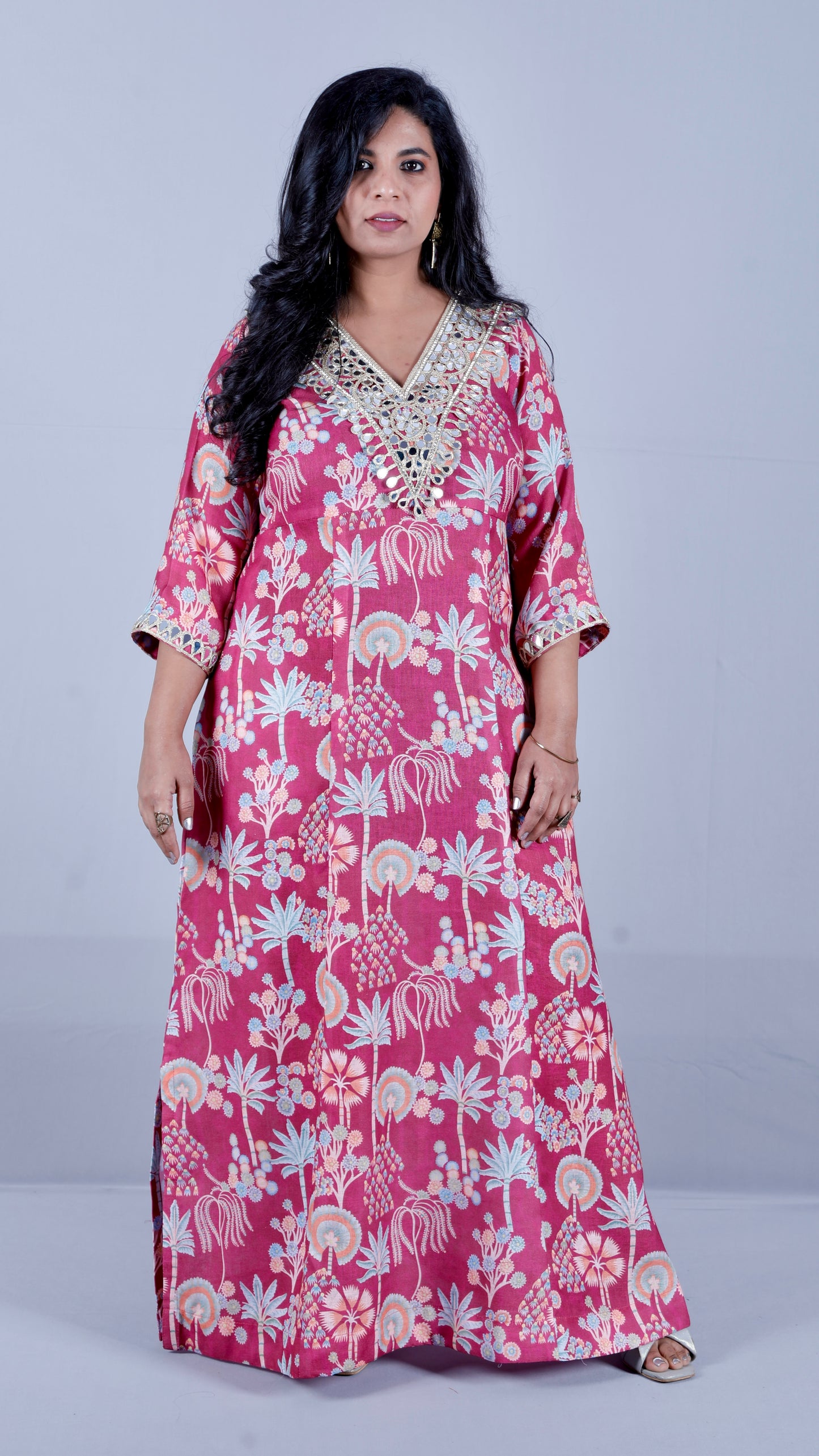 Zeenat -  Party dress - Antique Ruby (maroon)