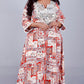 Zeenat -  Party dress - RUST