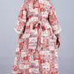Zeenat -  Party dress - RUST