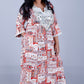 Zeenat -  Party dress - RUST