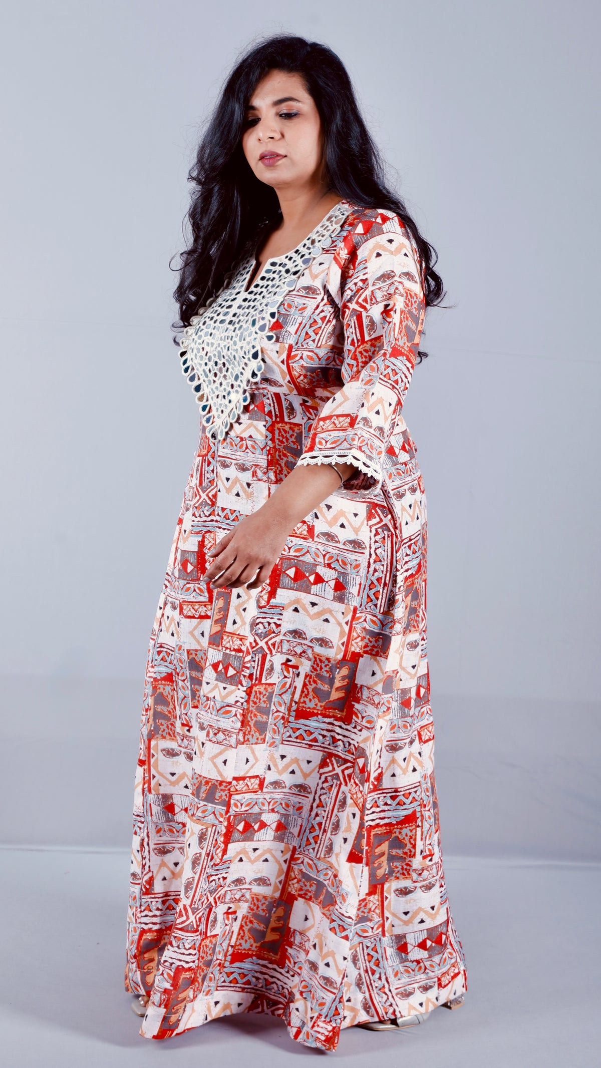 Zeenat -  Party dress - RUST