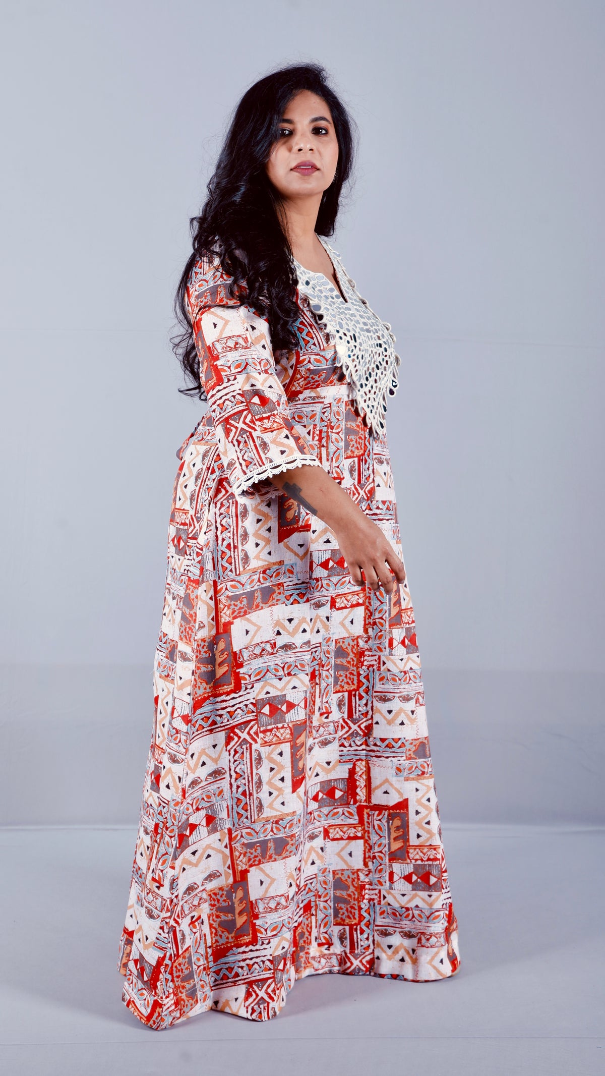 Zeenat -  Party dress - RUST