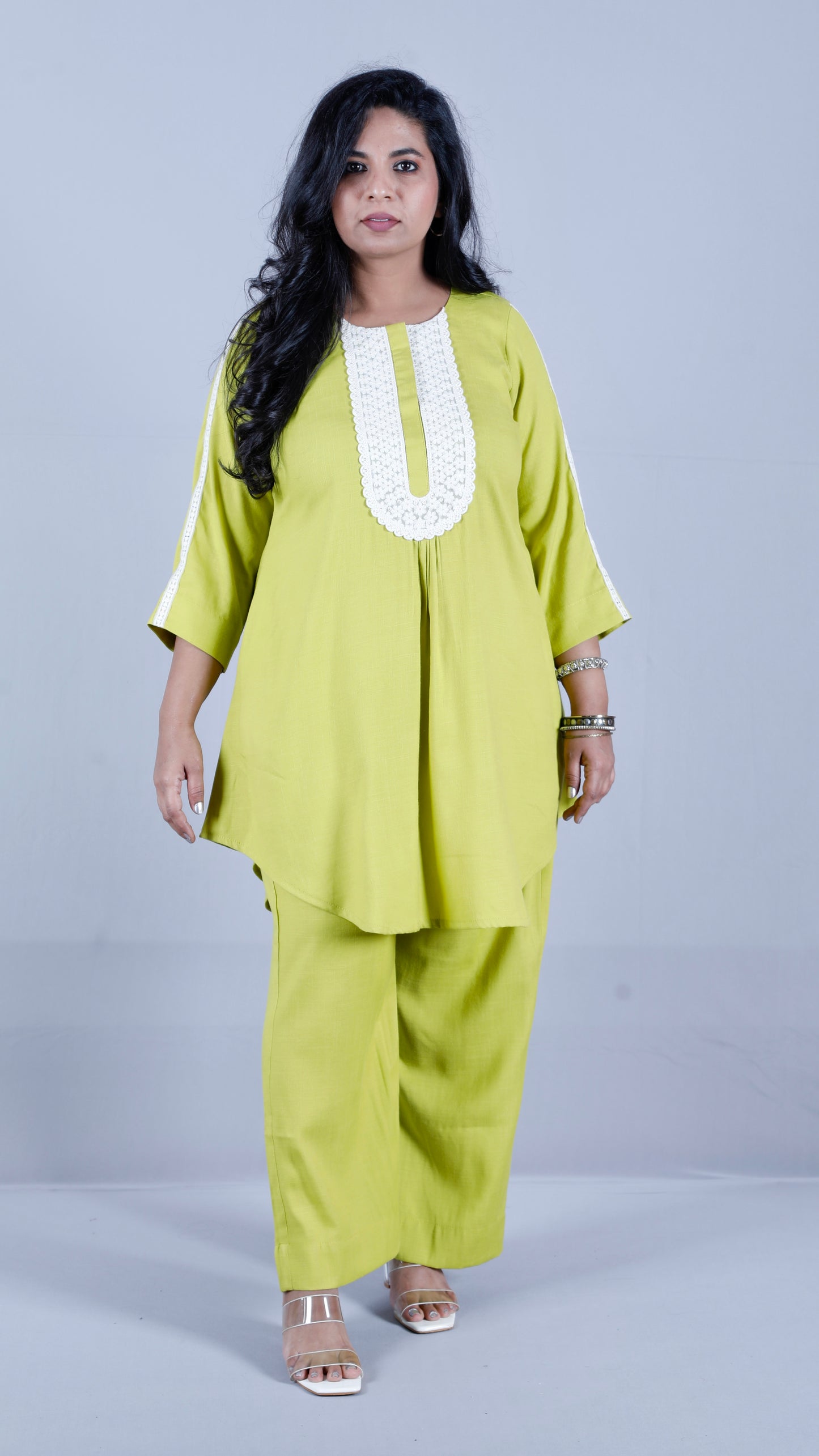 Salma cords - Premium soft cotton - Lime Green