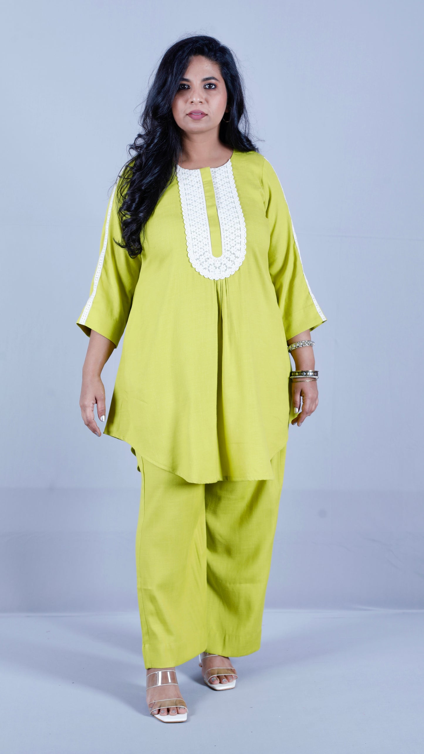 Salma cords - Premium soft cotton - Lime Green