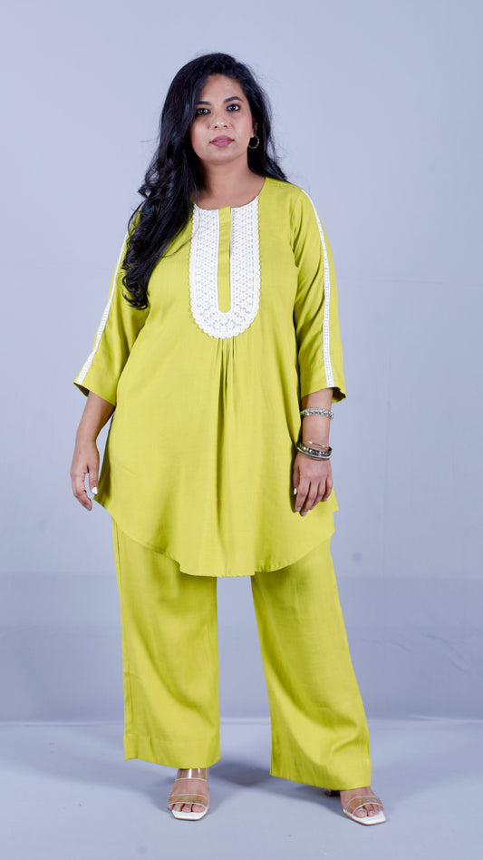 Salma cords - Premium soft cotton - Lime Green