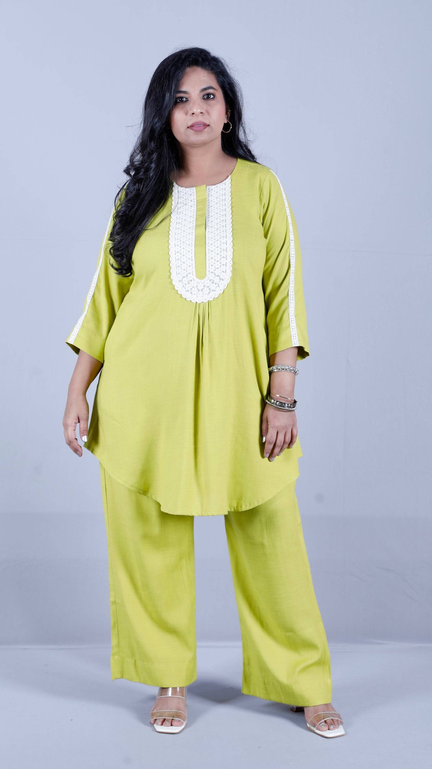 Salma cords - Premium soft cotton - Lime Green