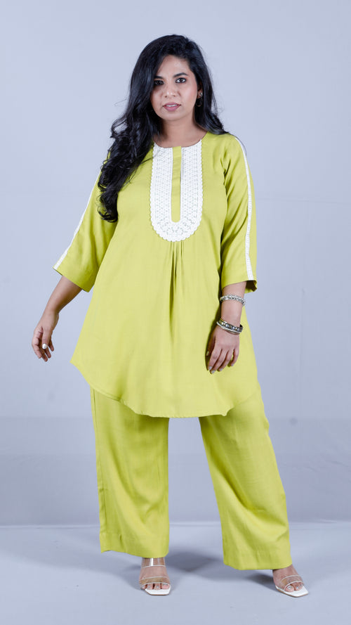 Salma cords - Premium soft cotton - Lime Green