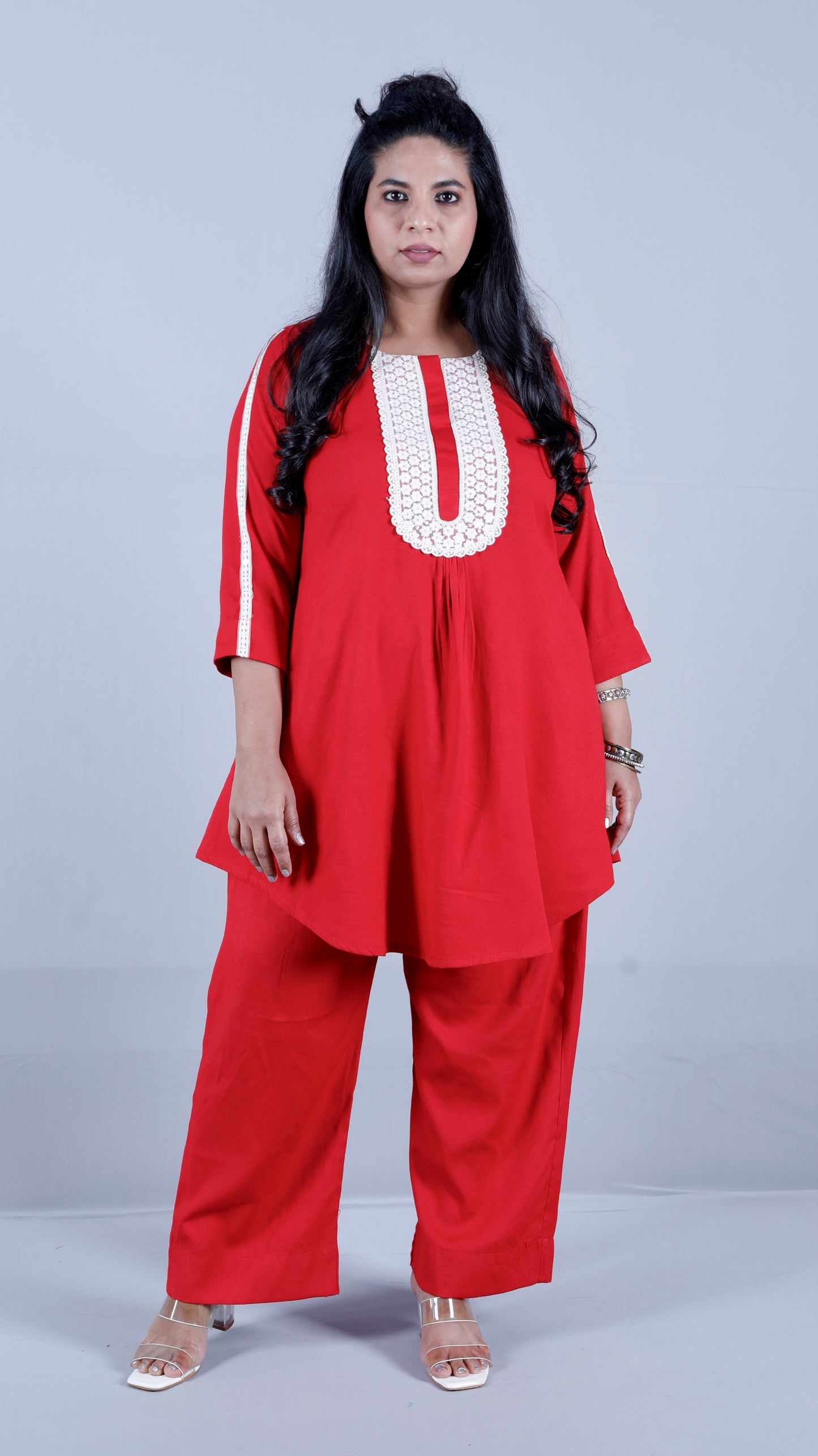 Salma cords - Premium soft cotton - RED