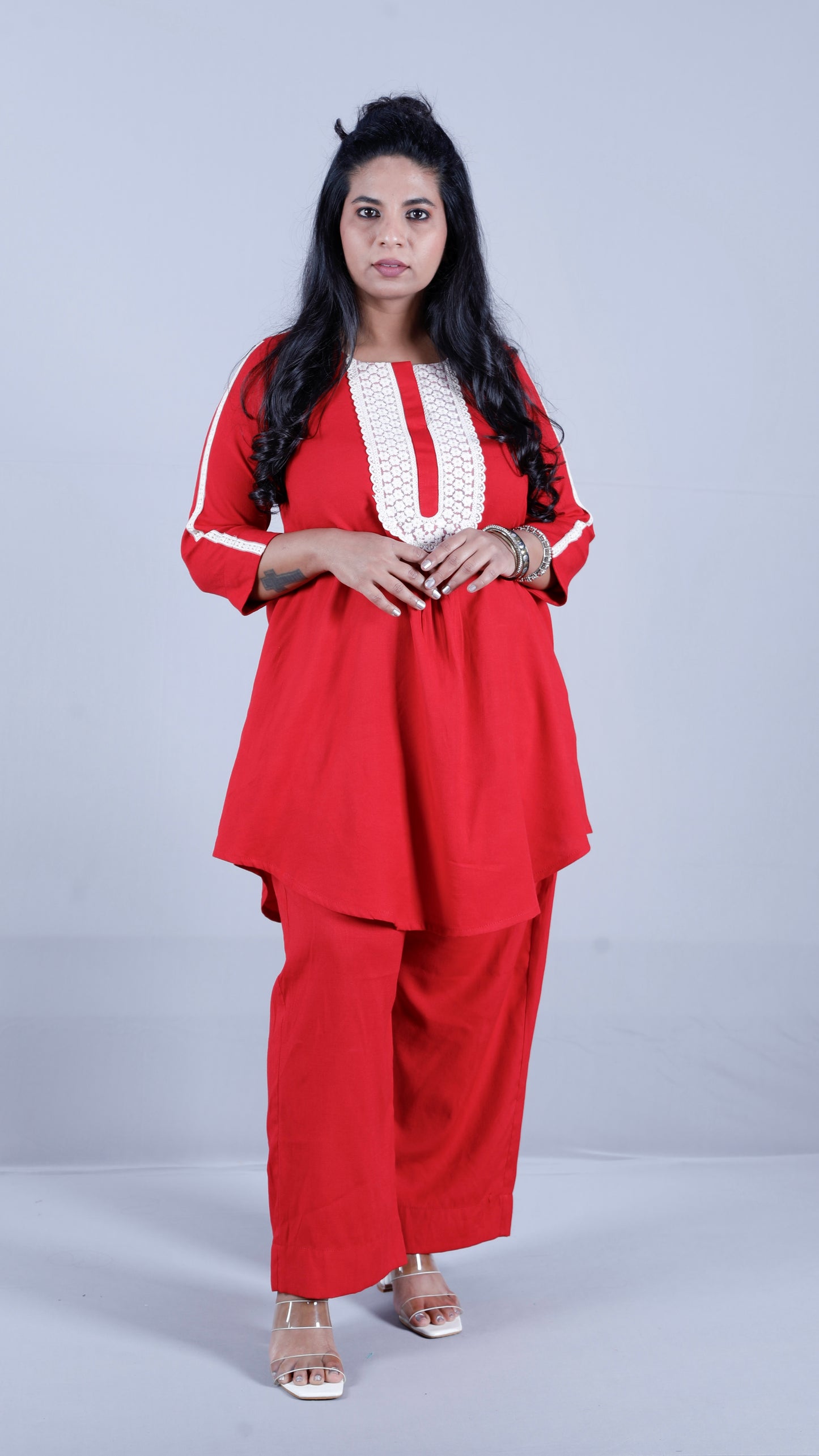 Salma cords - Premium soft cotton - RED