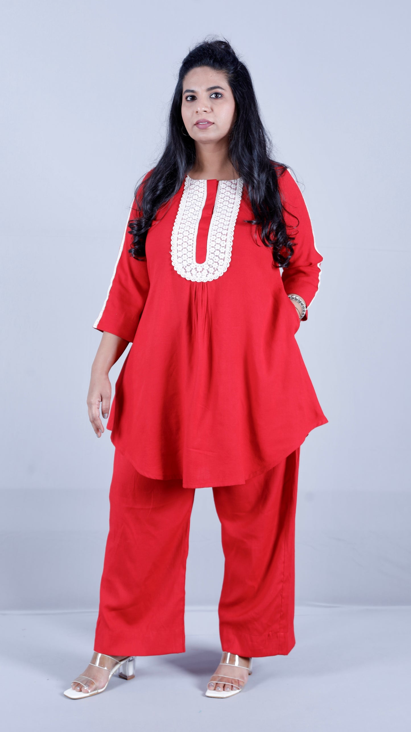 Salma cords - Premium soft cotton - RED