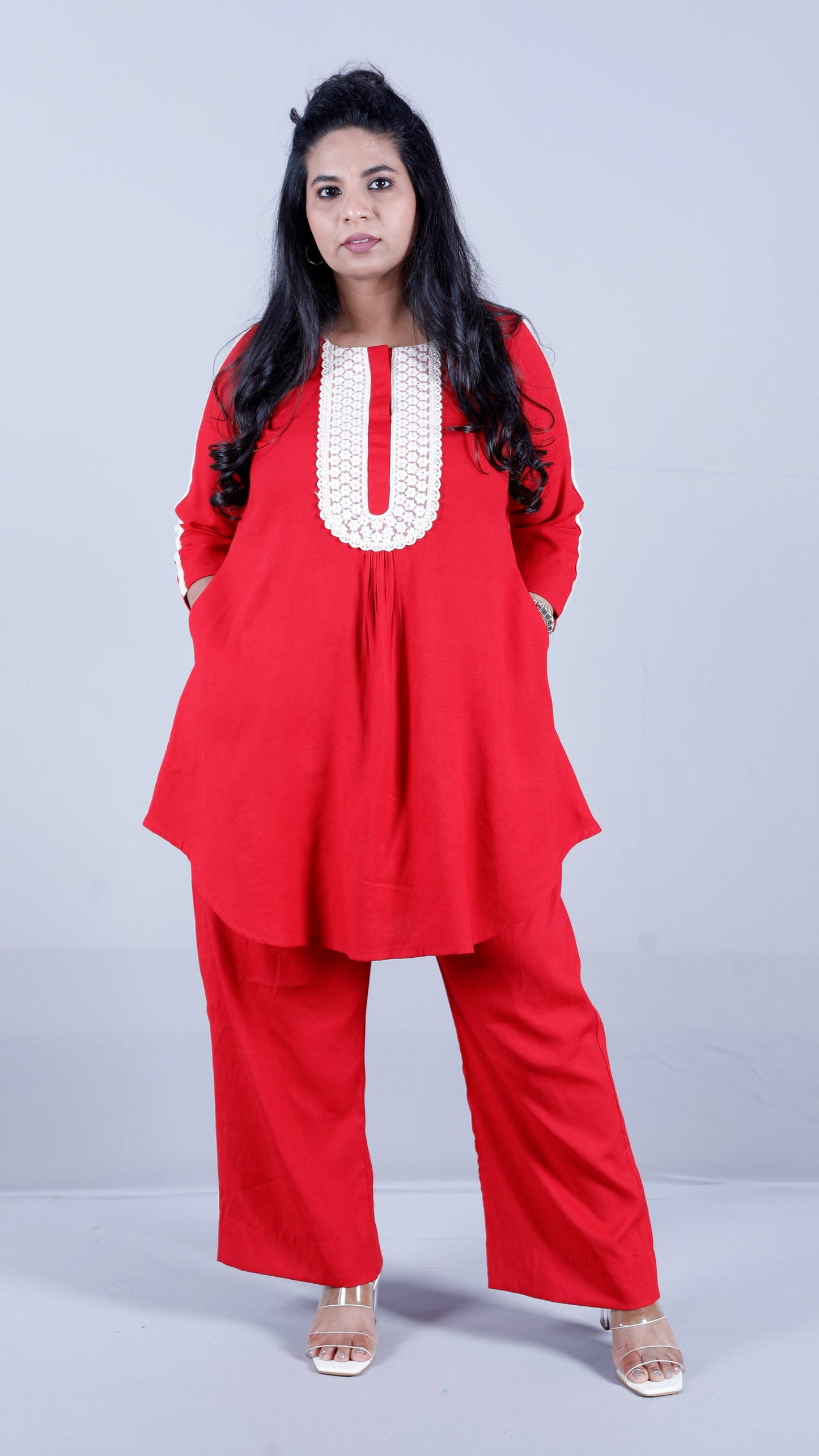 Salma cords - Premium soft cotton - RED