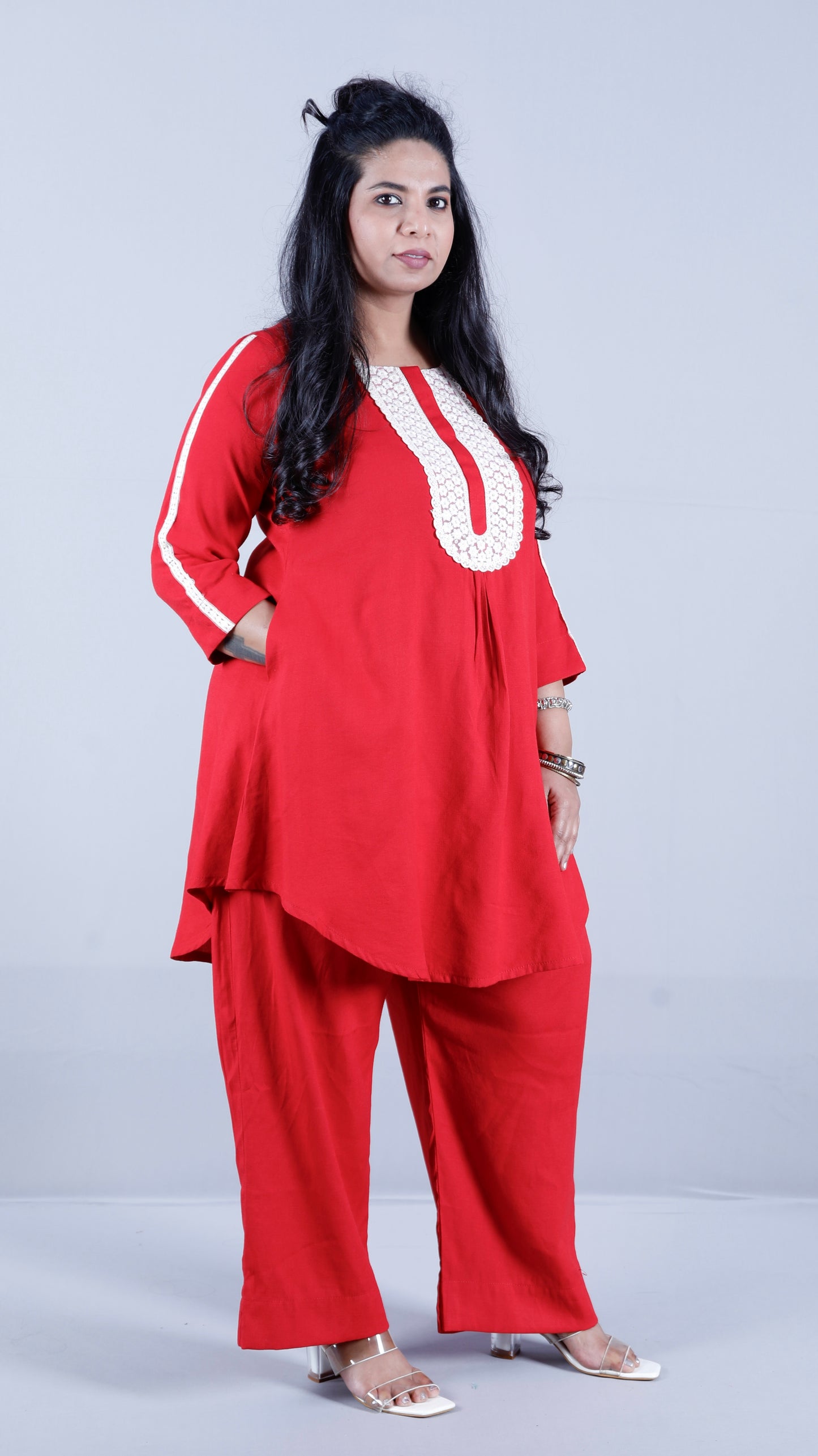 Salma cords - Premium soft cotton - RED