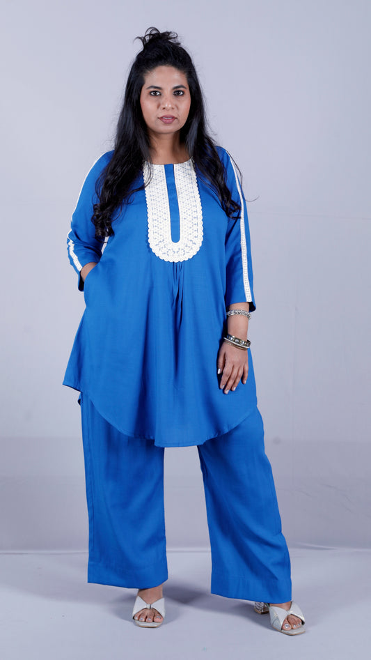 Salma cords - Premium soft cotton - BLUE