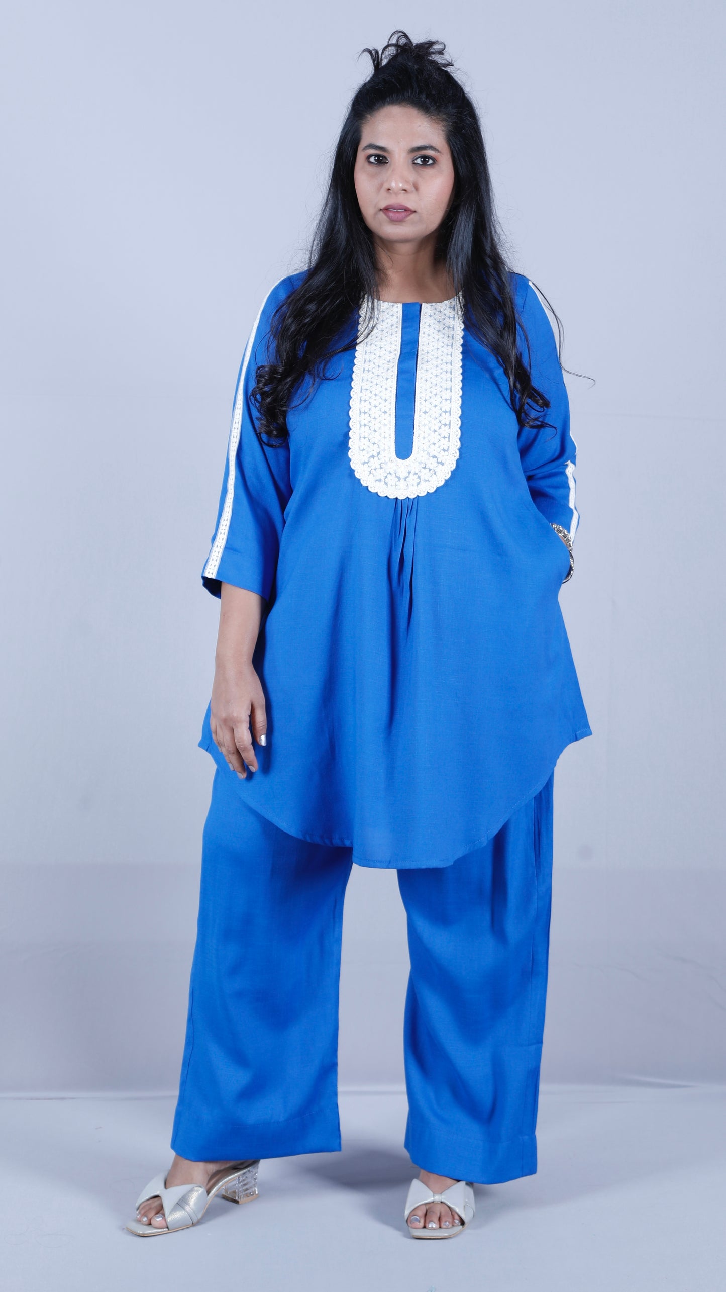 Salma cords - Premium soft cotton - BLUE