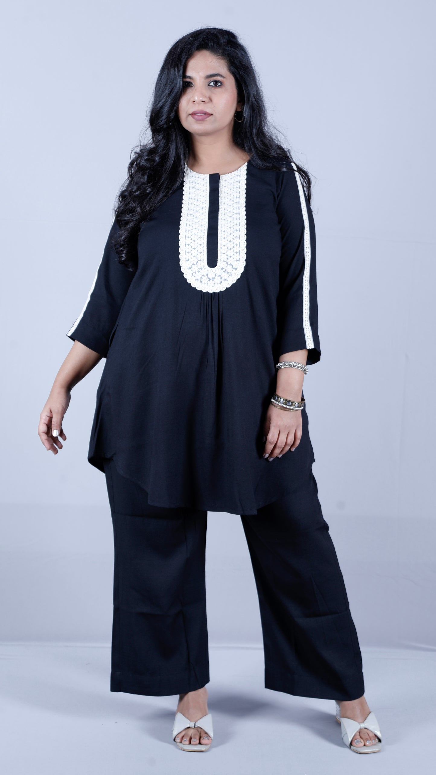 Salma cords - Premium soft cotton - BLACK
