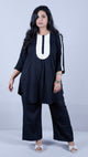 Salma cords - Premium soft cotton - BLACK