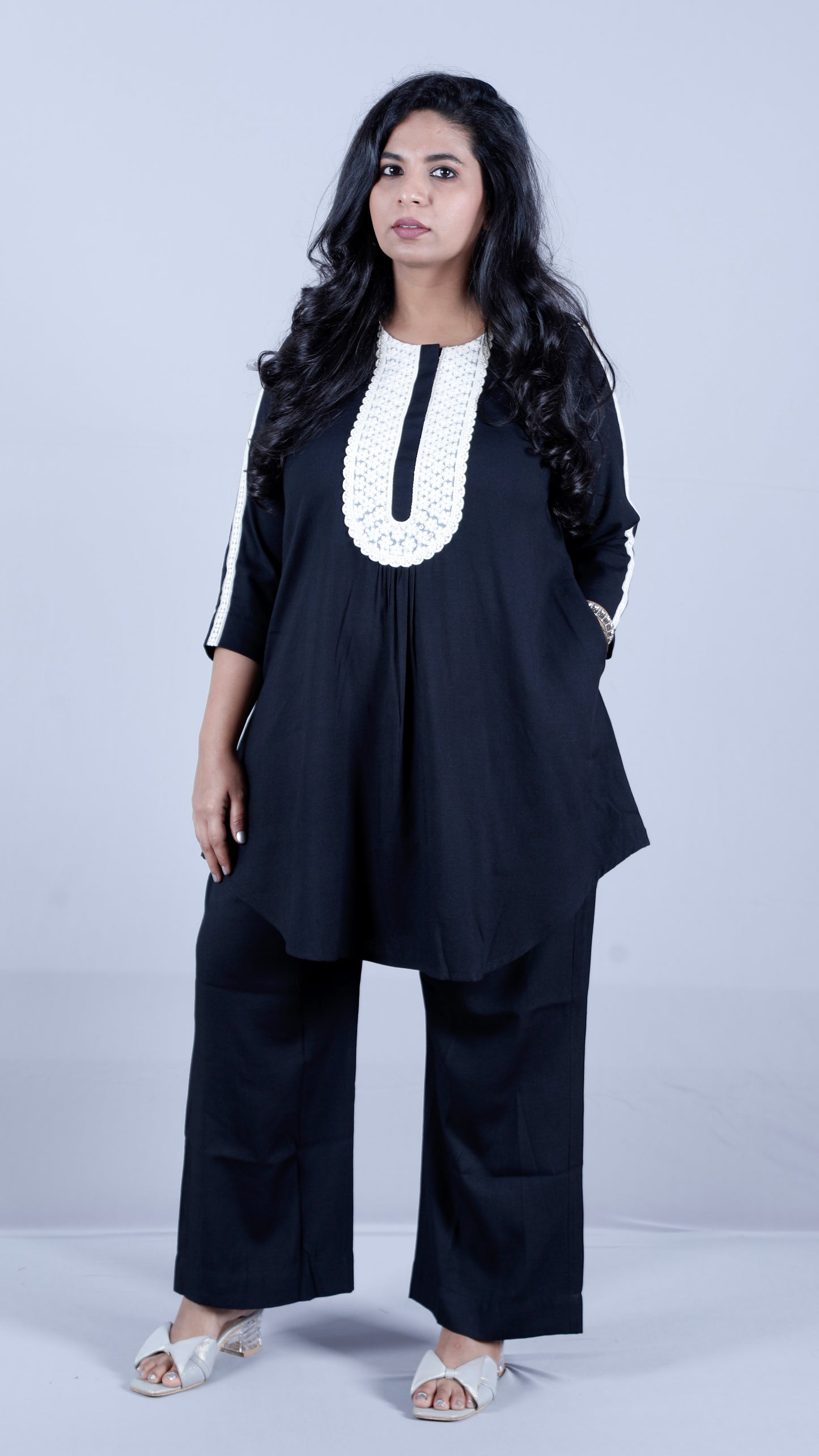 Salma cords - Premium soft cotton - BLACK