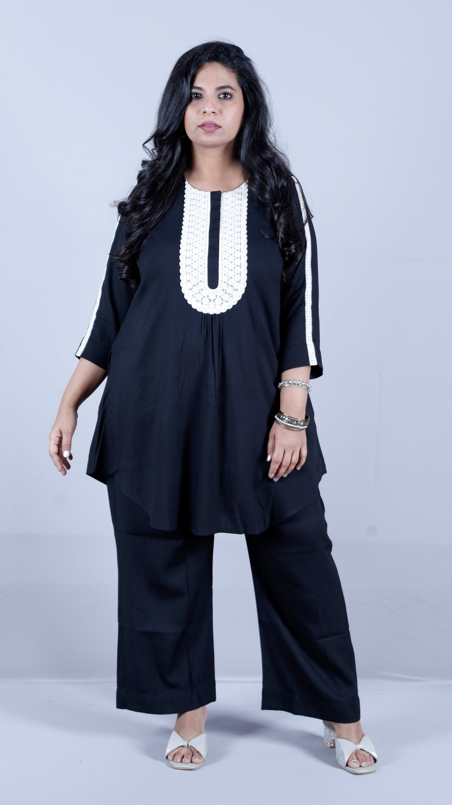 Salma cords - Premium soft cotton - BLACK