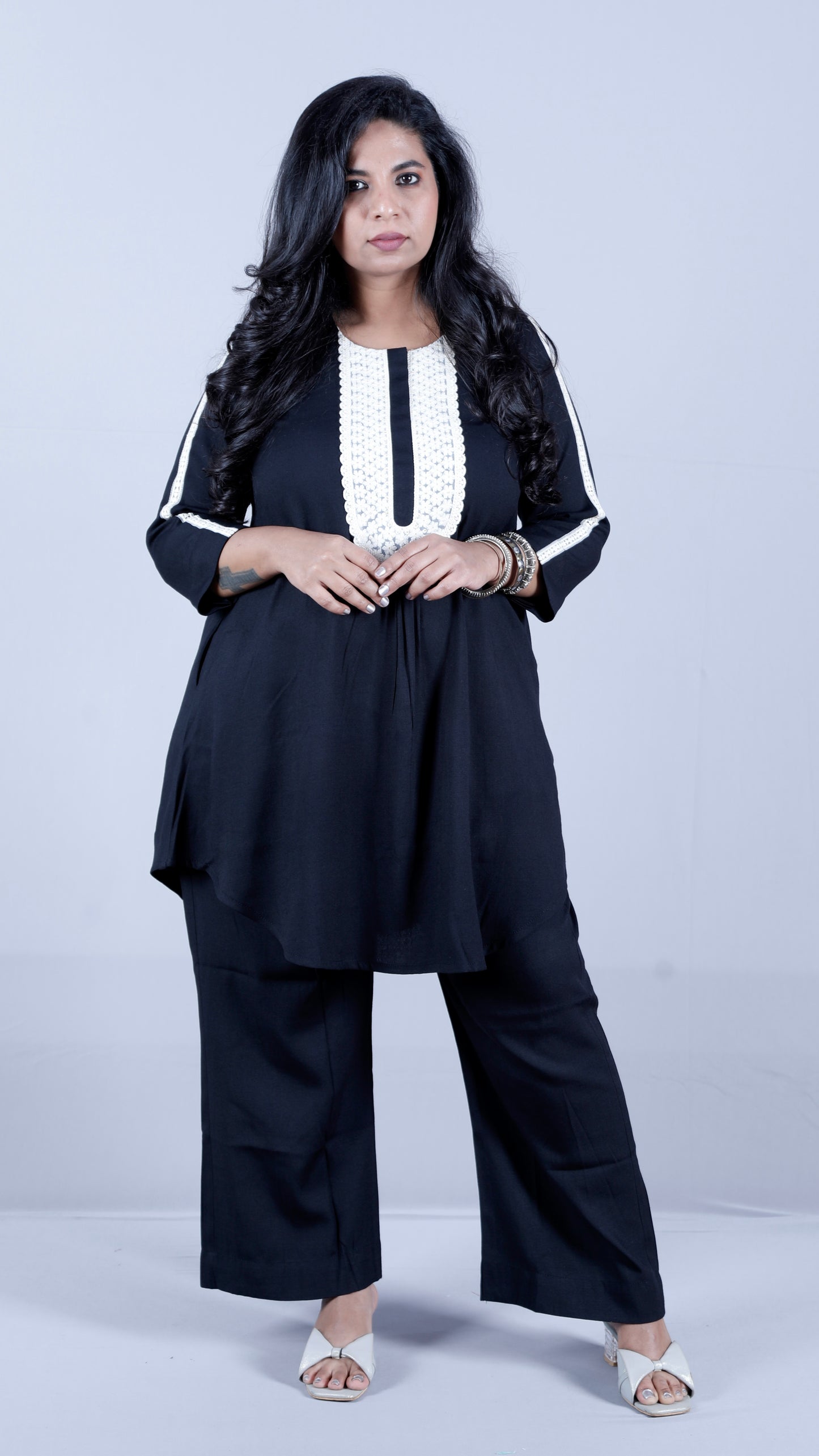 Salma cords - Premium soft cotton - BLACK