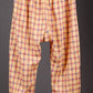 Veda - 2 pc set - Cotton Linen with thread work boti - Apricot Yellow