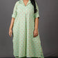 Samaa - Kurta Pant SET - Handloom cotton with thread work botti - Green