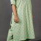 Samaa - Kurta Pant SET - Handloom cotton with thread work botti - Green