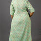 Samaa - Kurta Pant SET - Handloom cotton with thread work botti - Green