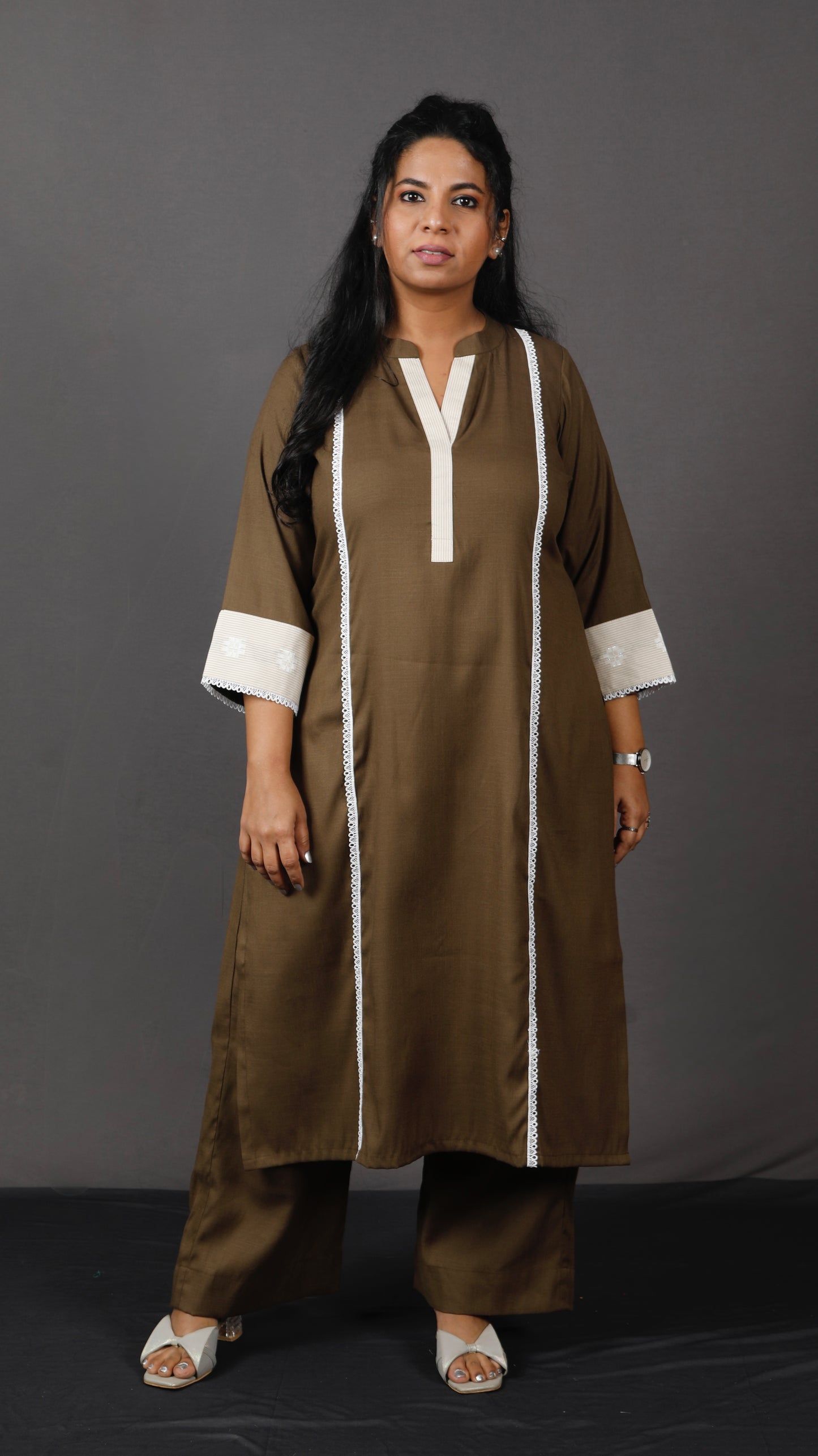 Era - 2 pc Set - Premium Soft cotton - Deep Khakhi