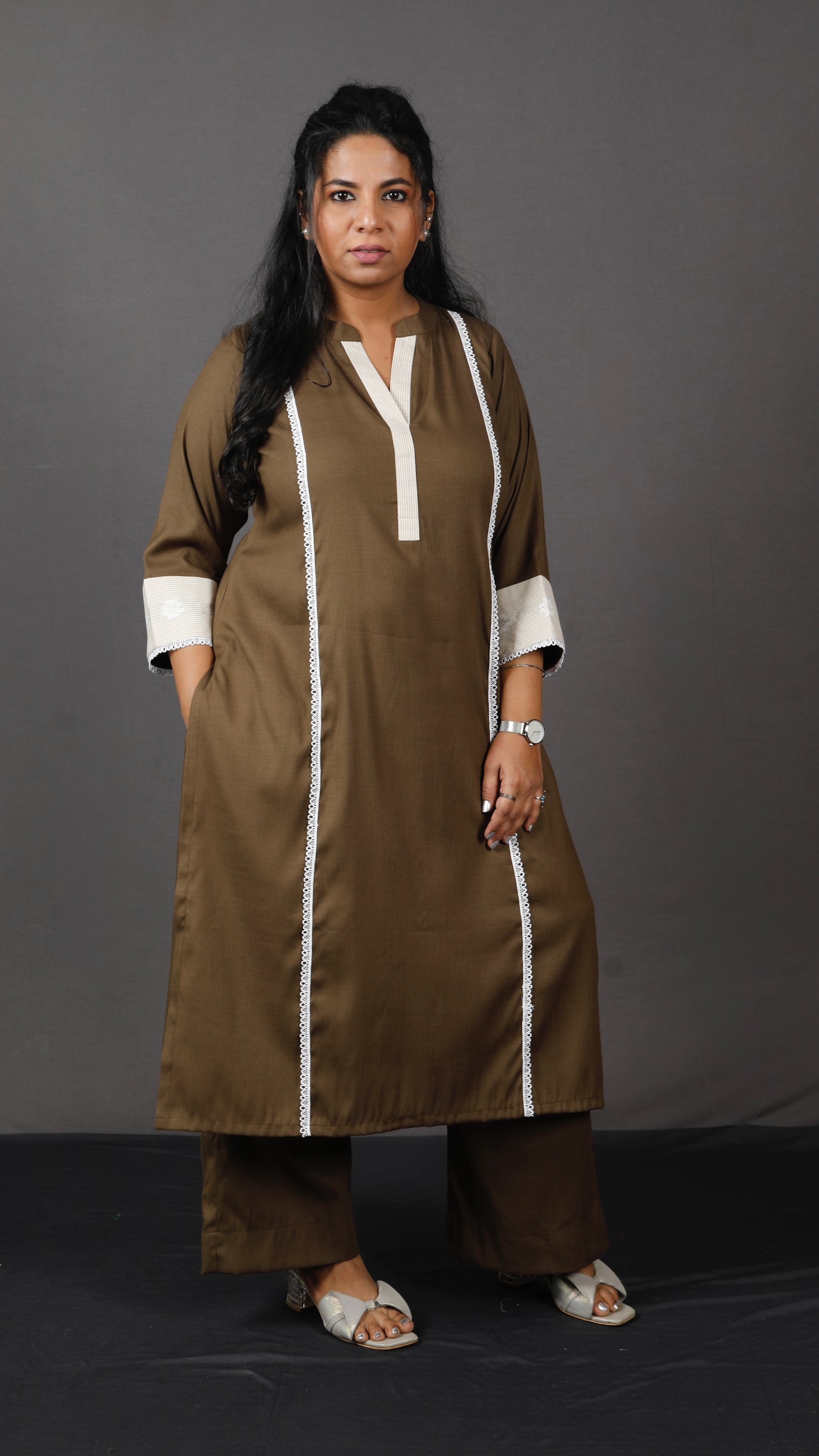 Era - 2 pc Set - Premium Soft cotton - Deep Khakhi