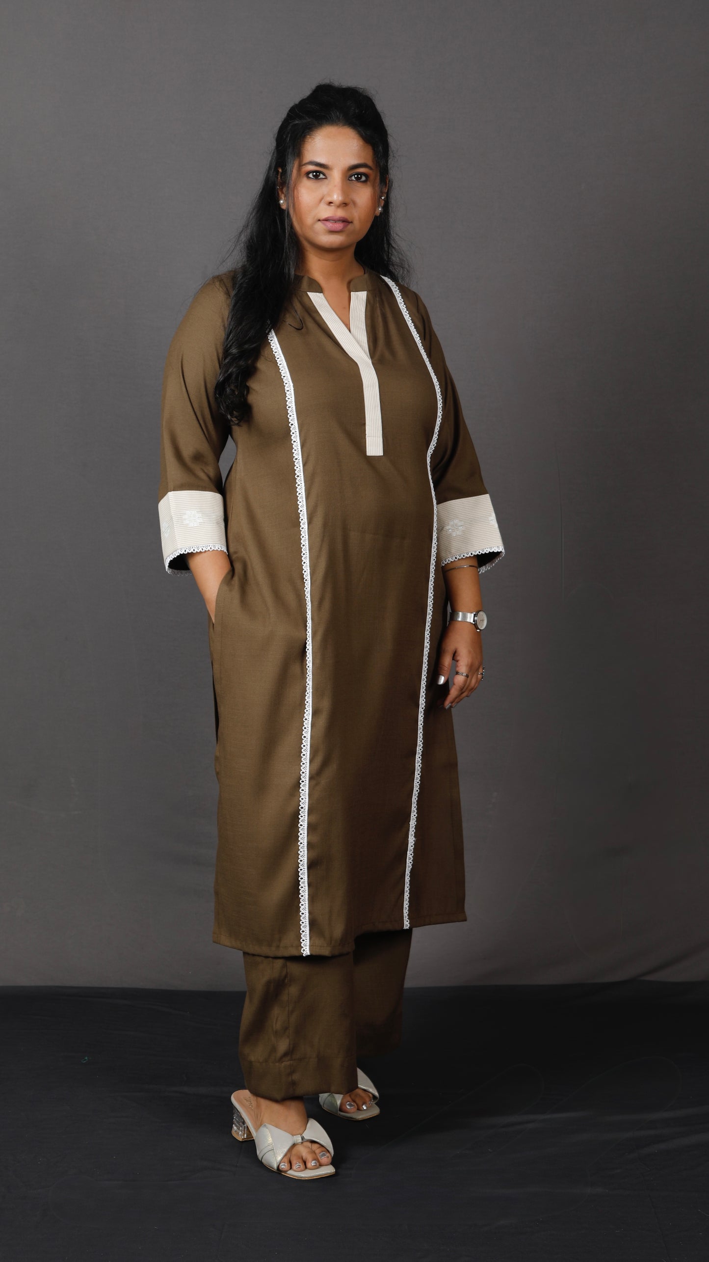 Era - 2 pc Set - Premium Soft cotton - Deep Khakhi