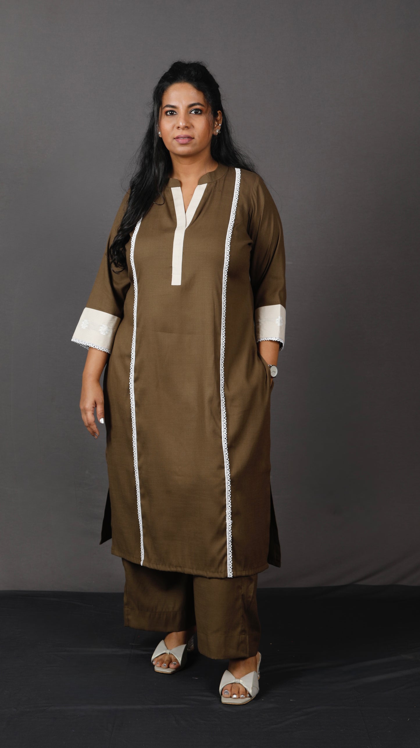 Era - 2 pc Set - Premium Soft cotton - Deep Khakhi