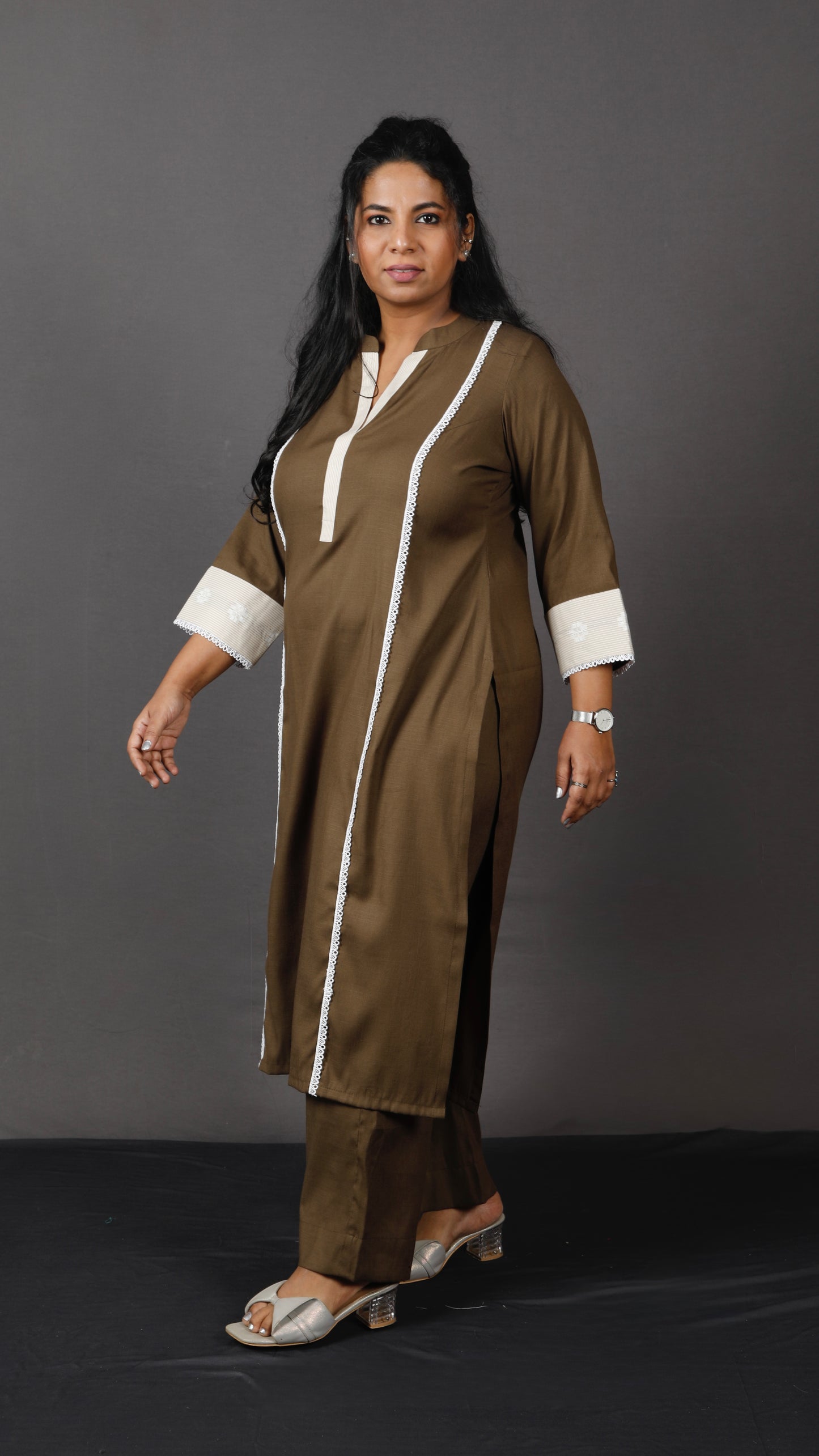 Era - 2 pc Set - Premium Soft cotton - Deep Khakhi