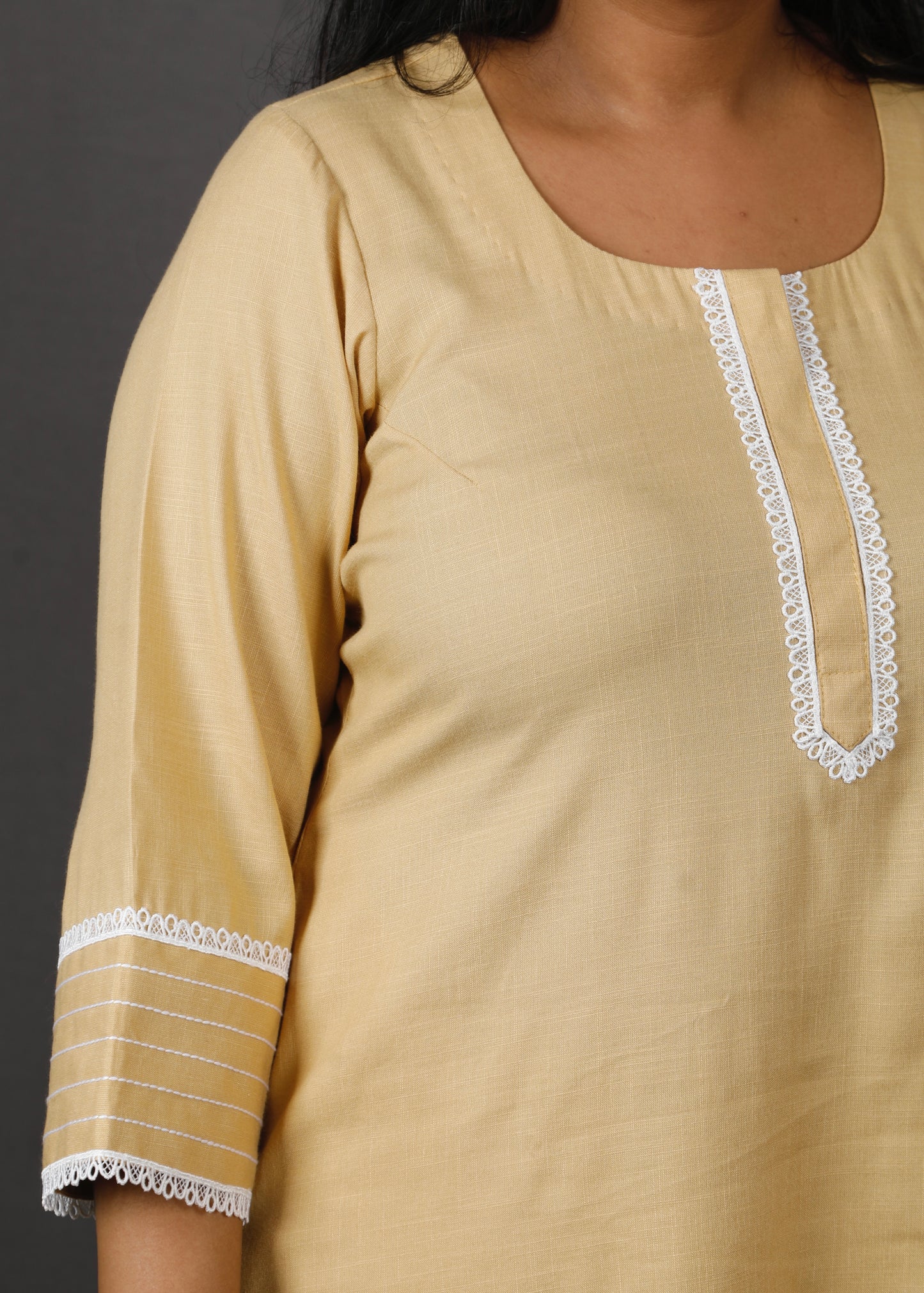 Sarah - 2 pc Set - Soft cotton - Chandan Beige