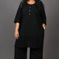 Ruhani - Set - Pure cotton with schiffli embroidery - Black - dupatta optional