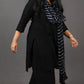 Ruhani - Set - Pure cotton with schiffli embroidery - Black - dupatta optional