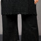 Ruhani - Set - Pure cotton with schiffli embroidery - Black - dupatta optional