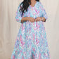 JUHI - Dress - linen cotton - PURPLE