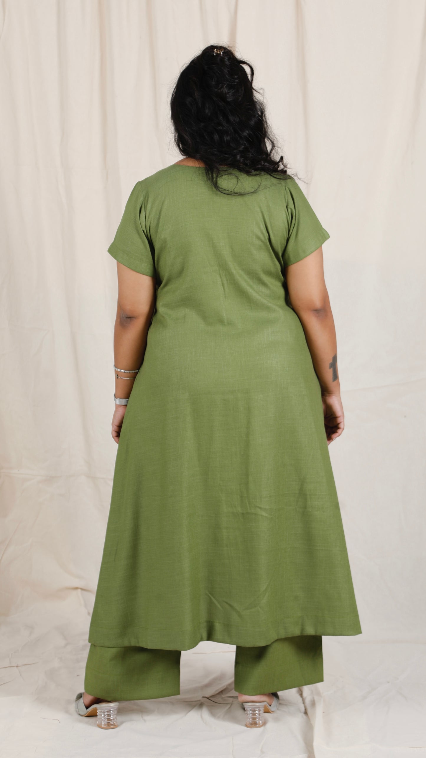 Ria cords - Soft cotton - Mehendi Green