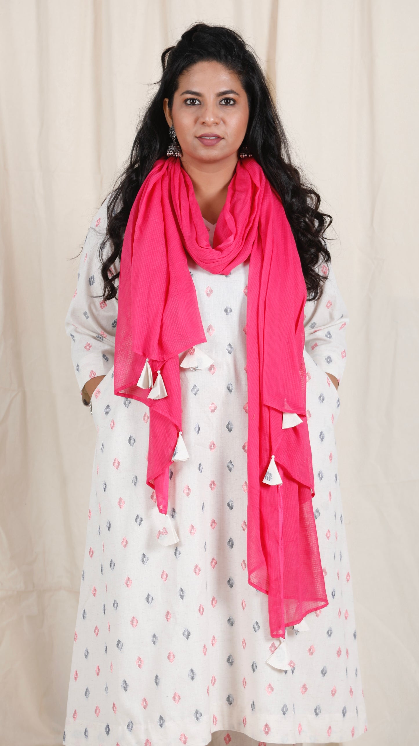 Jiya cord set - Handloom cotton dobby weave + Kotta Dupatta optional