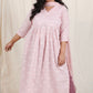 Ayra cords - Pink & Purple - Mul cotton with Soft cotton Pants + Chiffon dupatta Optional