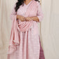 Ayra cords - Pink & Purple - Mul cotton with Soft cotton Pants + Chiffon dupatta Optional