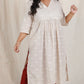 Ayra cords - Beige & Maroon - Mul cotton kurta with linning + Soft cotton Pants
