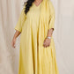 Meher -3 pc - Yellow - Cotton Anarkali set + mul dupatta