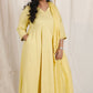 Meher -3 pc - Yellow - Cotton Anarkali set + mul dupatta