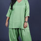 Rose - Farshi Shalwar set - Soft cotton - Green