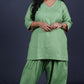 Rose - Farshi Shalwar set - Soft cotton - Green