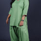 Rose - Farshi Shalwar set - Soft cotton - Green