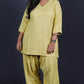 Rose - Farshi Shalwar set - Soft cotton - YELLOW