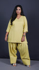 Rose - Farshi Shalwar set - Soft cotton - YELLOW